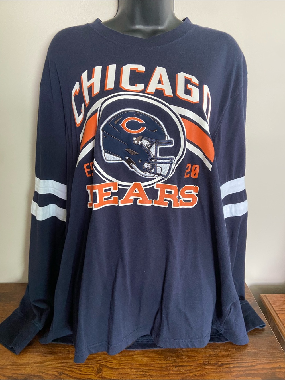 Chicago Bears Navy Long-Sleeve Tee